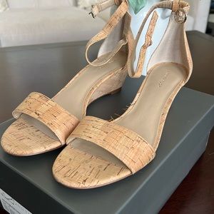 NWT Ann Taylor Cork Wedge Sandal